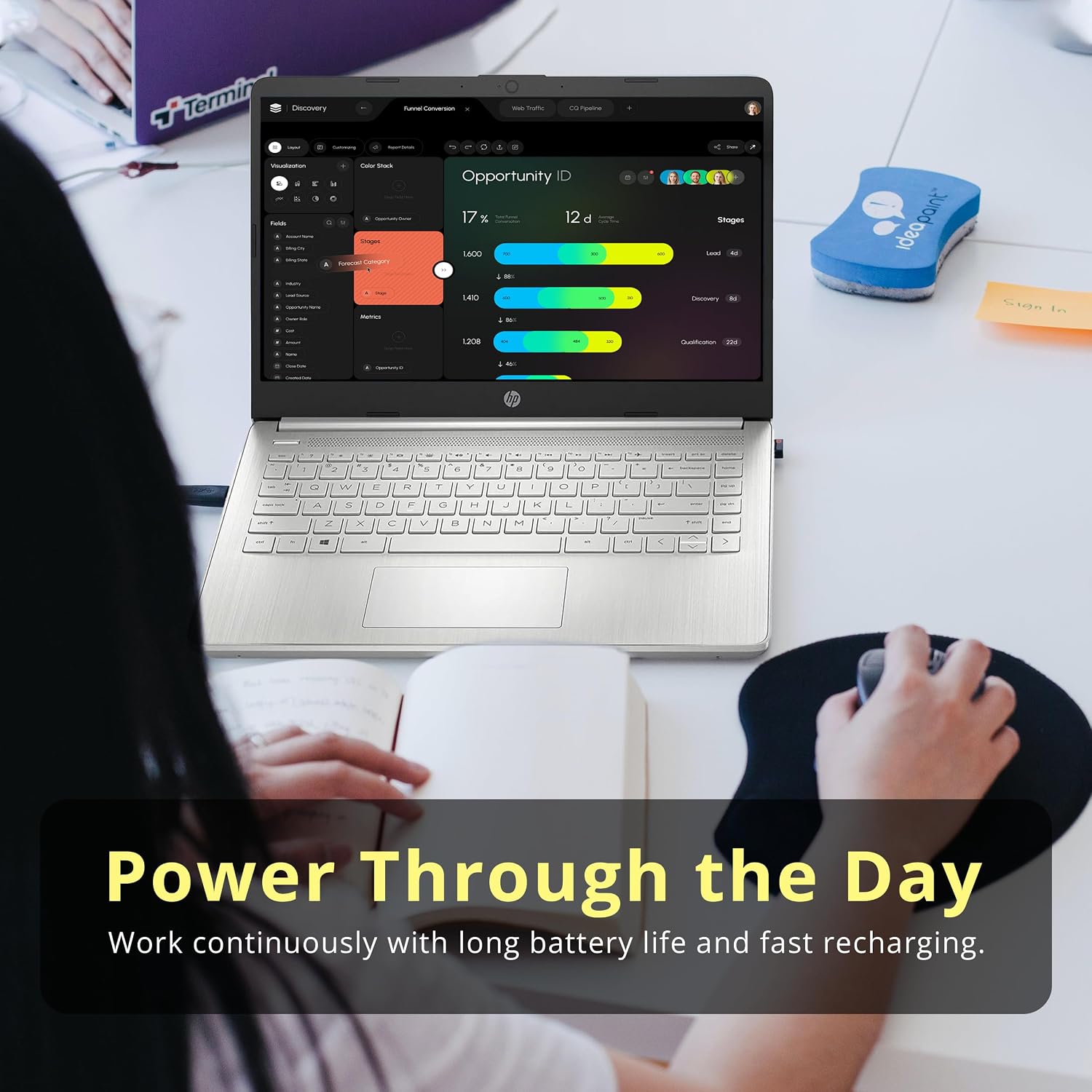 HP 14' FHD IPS Laptop, AMD Ryzen 3 3250U Processor, 32GB RAM, 2TB PCIe SSD, AMD Radeon Graphics, 720p HD Webcam, Dual Speakers, Wi-Fi, Bluetooth, Windows 11 S, Silver (Renewed)