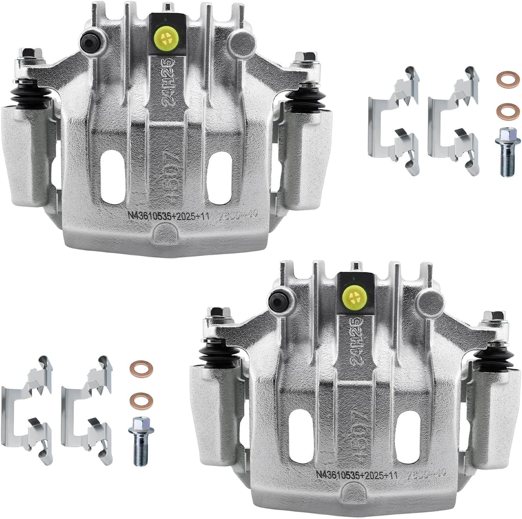 Betthand Rear Brake Calipers Fit for 1999-2004 Ford F250 Super Duty, 1999-2004 F350 Super Duty, 2000-2005 Excursion, 5.4/6/6.8/7.3L: 18B4752+18B4753, FRC10961N+FRC10962N