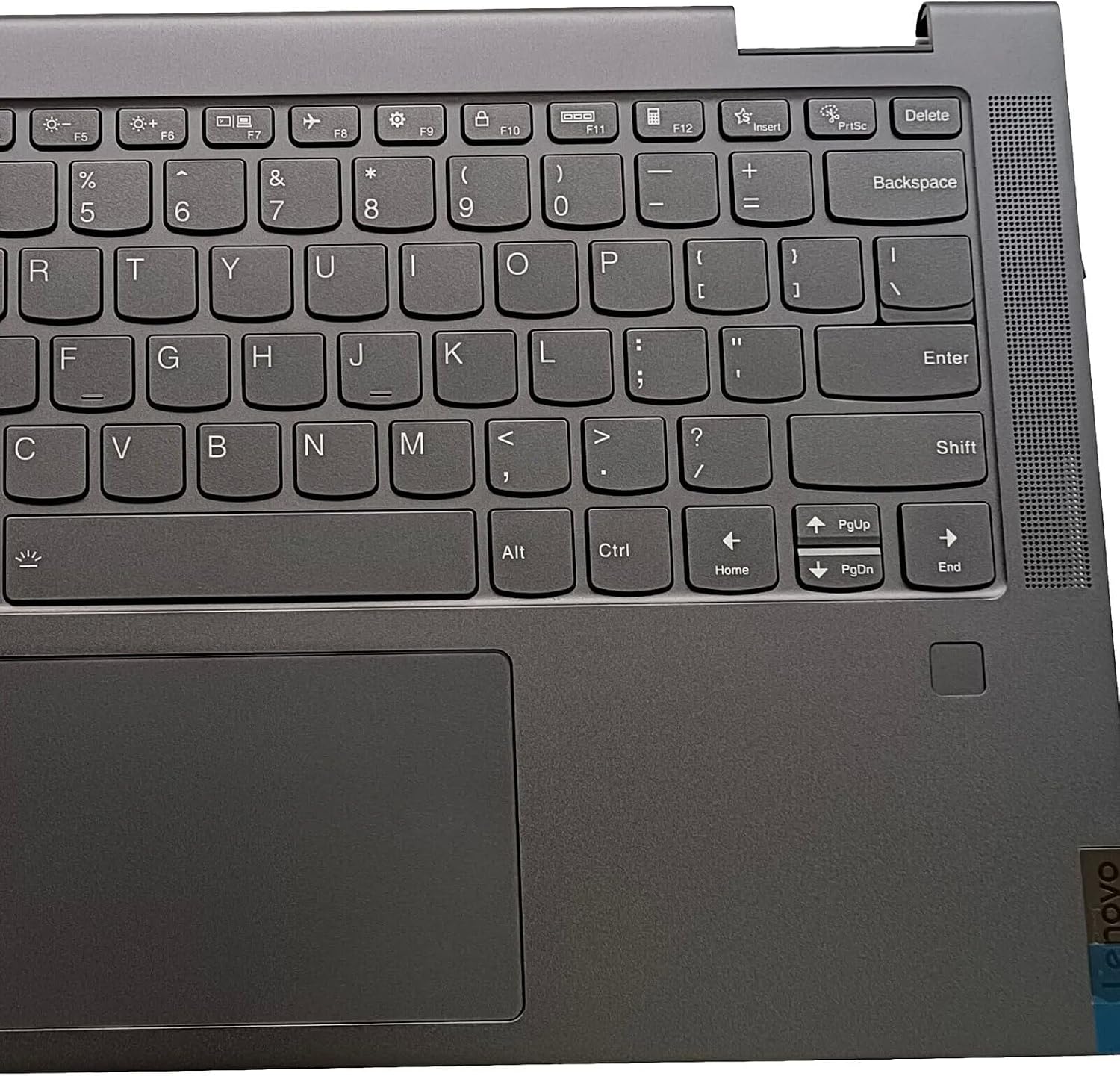 New Replacement for Lenovo Yoga 7-14ITL5 82BH 7 14ITL5 7-14 Laptop Upper Case Palmrest Backlit Keyboard Touchpad Assembly Part 5CB1A16224 AM1RW000100 (Gray)