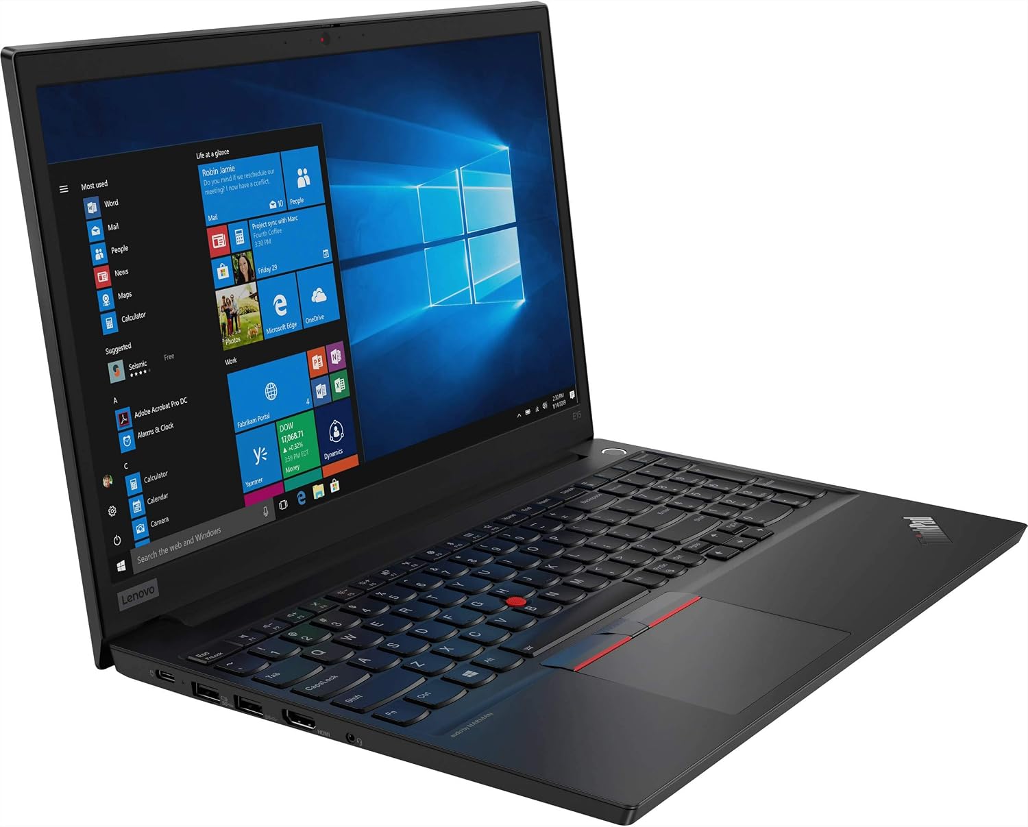 Lenovo Thinkpad E15 Business Laptop, 15.6' FHD IPS Display, Intel Core i7-10510U, 32GB RAM Memory, 1TB PCIe NVMe SSD, Webcam, Zoom Meeting, Windows 10 Pro, Black