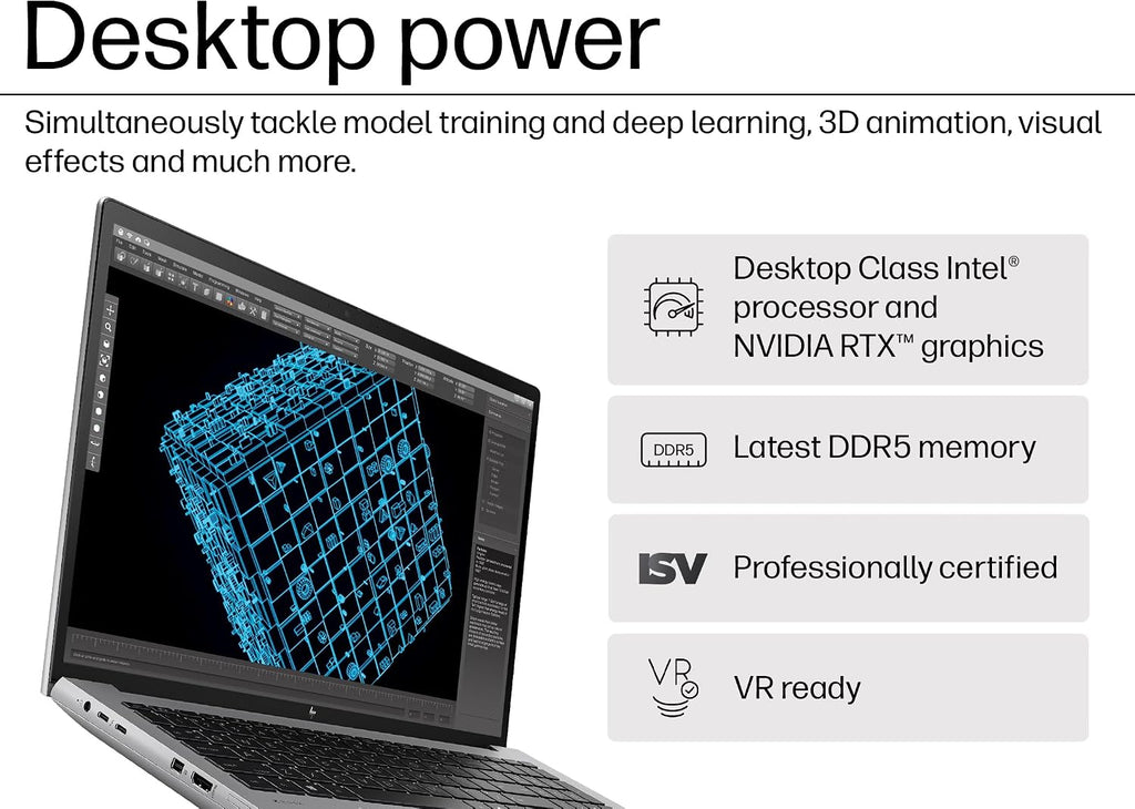 HP ZBook Fury 16 G11 Mobile Workstation Laptop (16' 4K UHD, NVIDIA RTX 2000 Ada 8GB, Intel 20-Core i7-13850HX, 32GB DDR5 RAM, 1TB SSD) for Engineer, Designer, IR Webcam, 2x Thunderbolt 4, Win 11 Pro