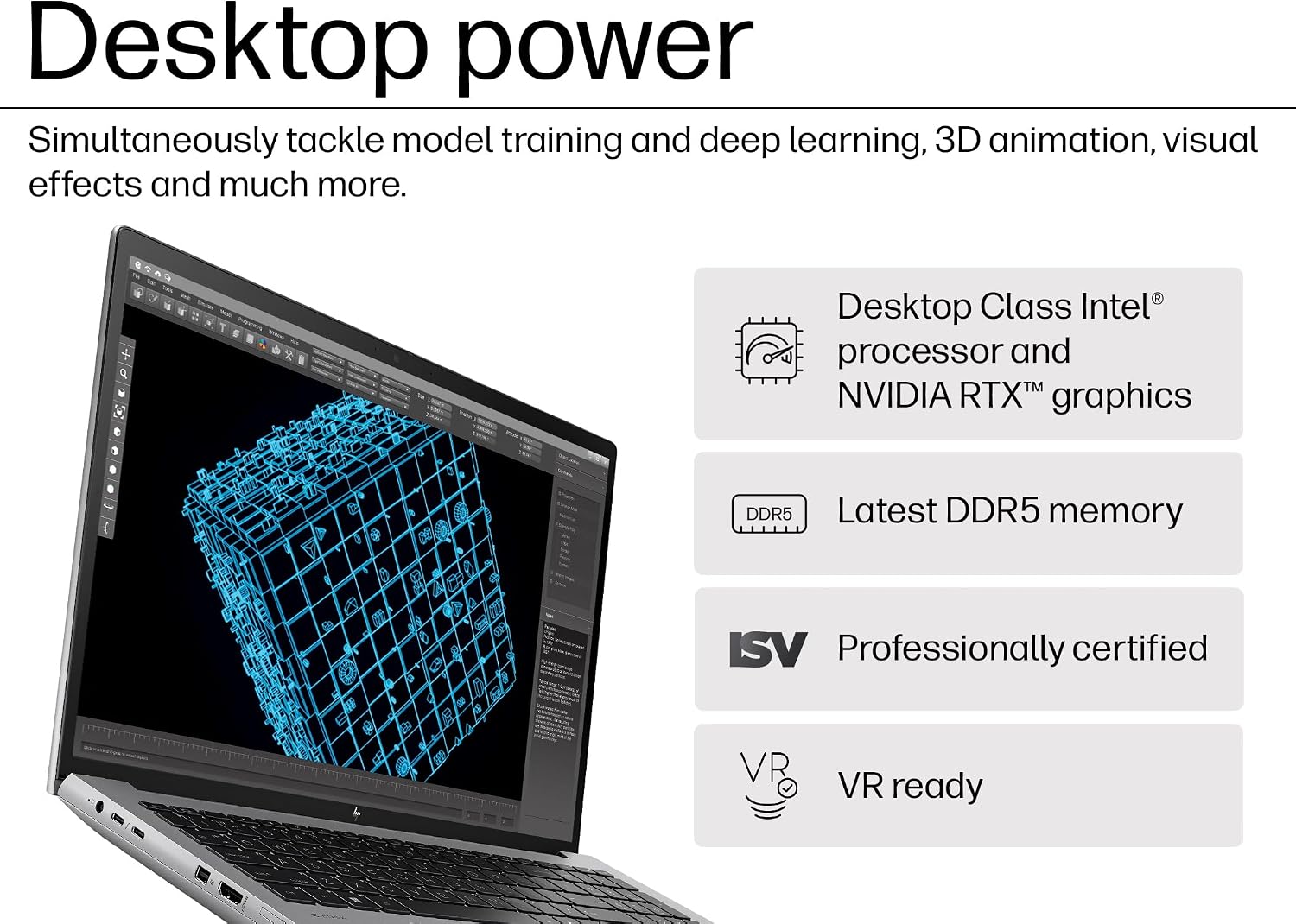 HP ZBook Fury 16 G11 Mobile Workstation Laptop (16' 4K UHD, NVIDIA RTX 2000 Ada 8GB, Intel 20-Core i7-13850HX, 64GB DDR5 RAM, 2TB SSD) for Engineer, Designer, IR Webcam, 2x Thunderbolt 4, Win 11 Pro