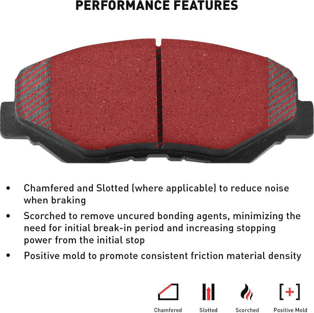Dynamic Friction Company Front Brakes and Rotors| Automotive Replacement Brake Kits| Front 5000 Advanced Brake Pads and Rotors Kit| Fits 2011-2019 Ford Fiesta, 2016-2017 Ford Figo