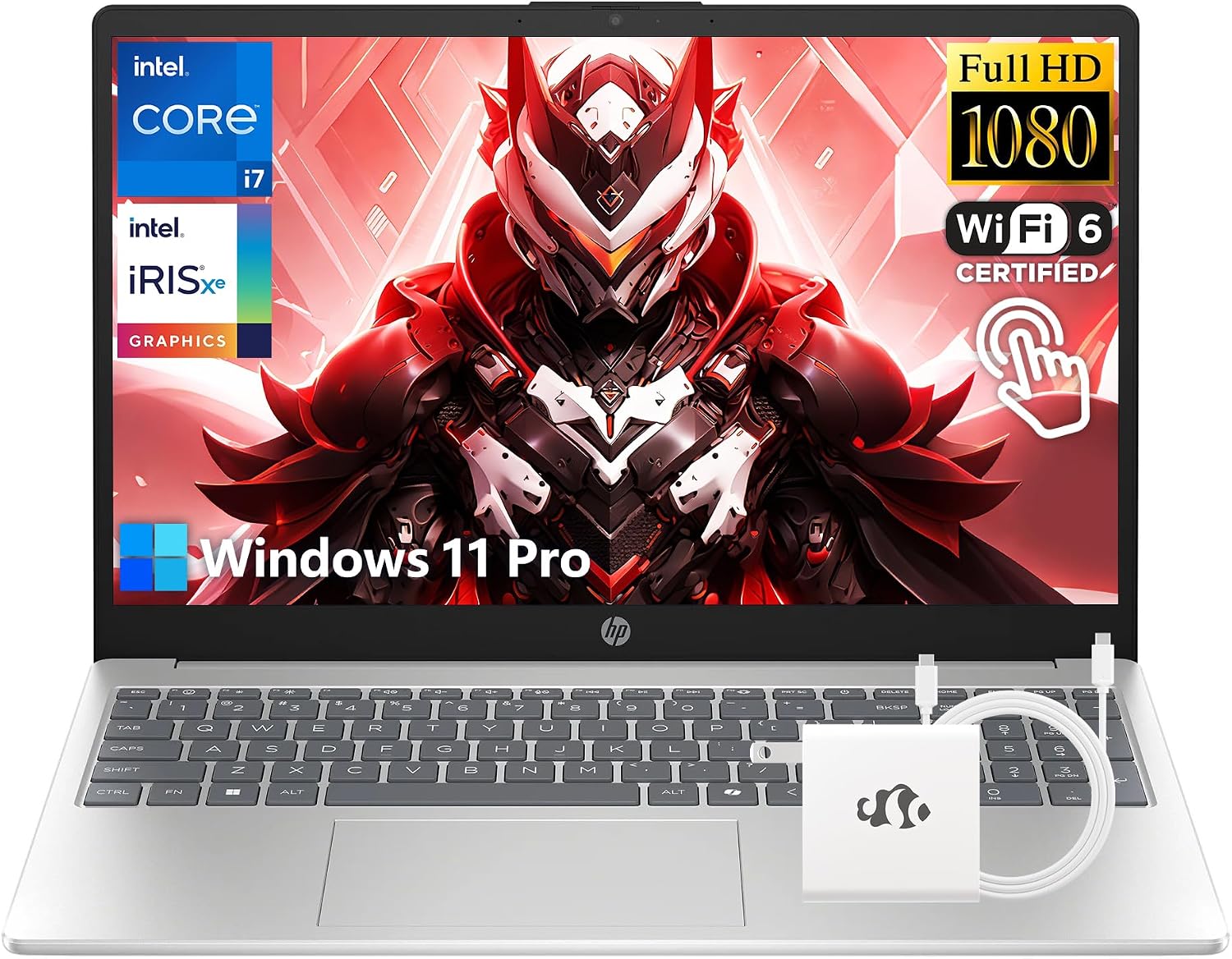 HP i7 Touchscreen Laptop, 10-Core Intel Core i7-1355U(Up to 5GHz, Beat Core 7 160U), 16GB RAM 1TB SSD 15.6' FHD Intel Iris Xe Graphics Win 11 Pro Wifi6 w/GM Accessory Notebook for Business Gaming