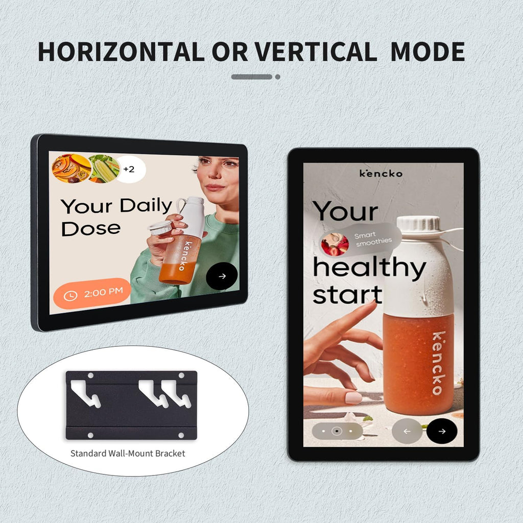 23.8 inch Capacitive Multi-Touch Screen Industrial Monitor, 16:9 Display 1920 x 1080P, Built-in Speakers, VGA, DVI & HD-MI Monitor for PC, POS, Small Business, Restaurant