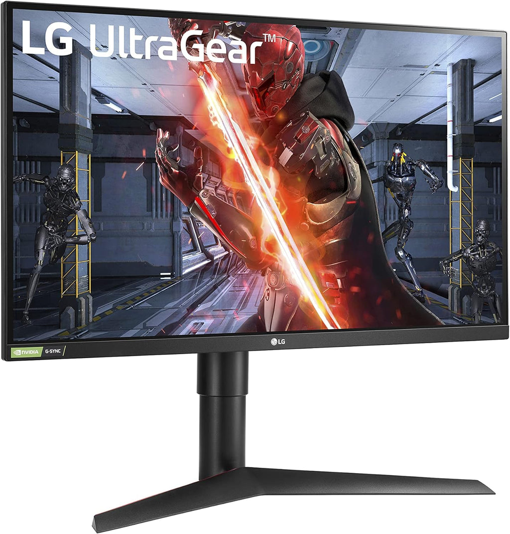 LG 27GL83A-B 27-Inch Ultragear QHD 2560 x 1440 IPS Gaming Monitor, 144Hz, 1ms (GtG), NVIDIA G-SYNC, AMD FreeSync, HDR10, HDMI, DisplayPort, Tilt/Height/Pivot Adjustable Stand, Black