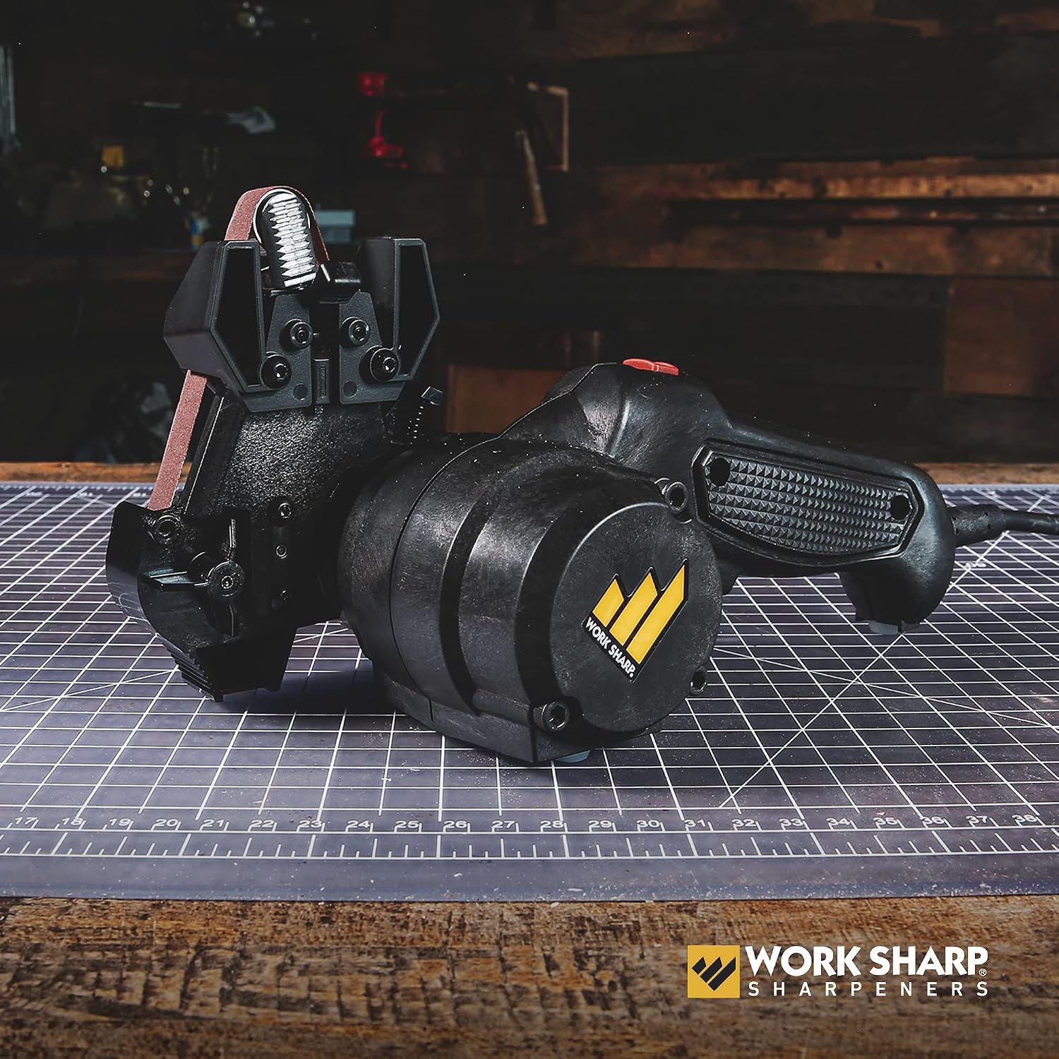 Work Sharp MK2 Electric Knife Sharpener & Replacement Belts – Adjustable 2-Speed Knife Sharpening System for Kitchen Knives, Pocket Knives, Scissors, Axes & Garden Tools