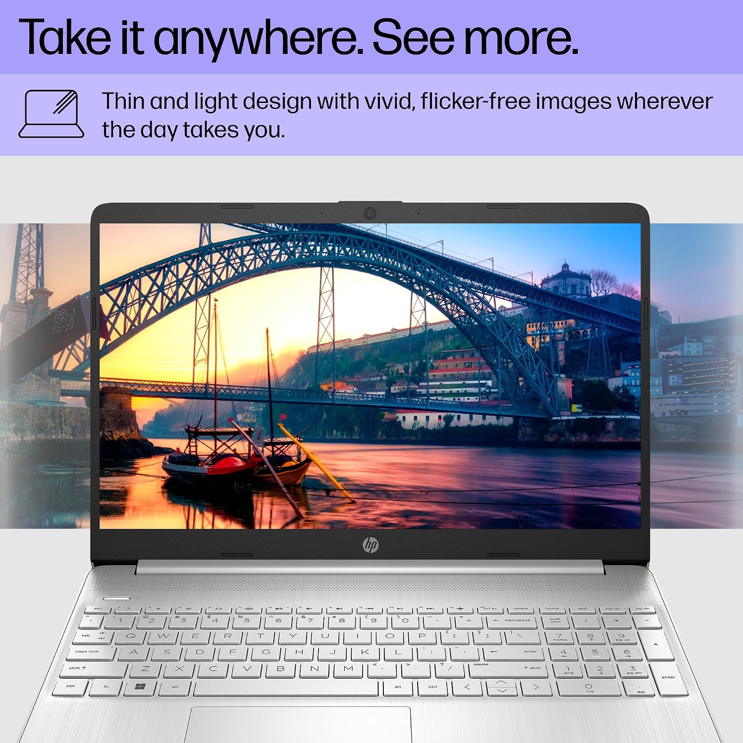 HP 15 inch Laptop, HD Display, 11th Generation Intel Core i7-1165G7, 12 GB RAM, 512 GB SSD, Intel Iris Xe Graphics, Windows 11 Home, 15-dy2718nr (2023)