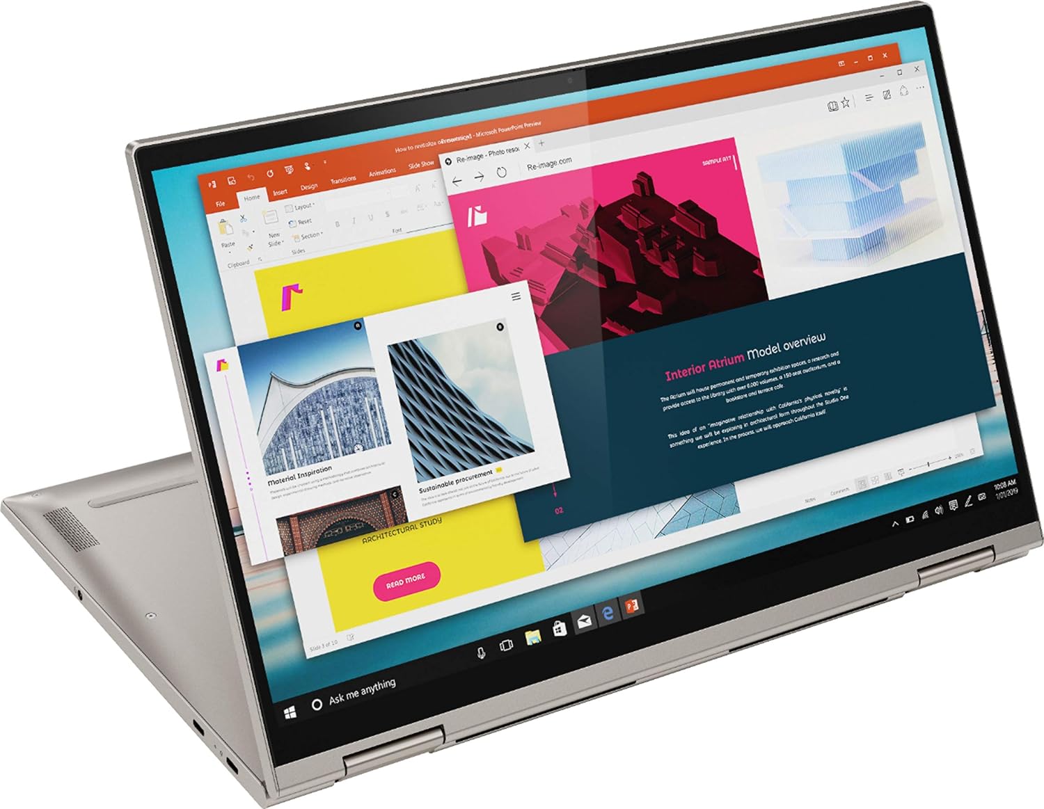 Lenovo Yoga C740-15.6' FHD Touch - 10th gen i7-10510U - 12GB - 512GB SSD - Mica