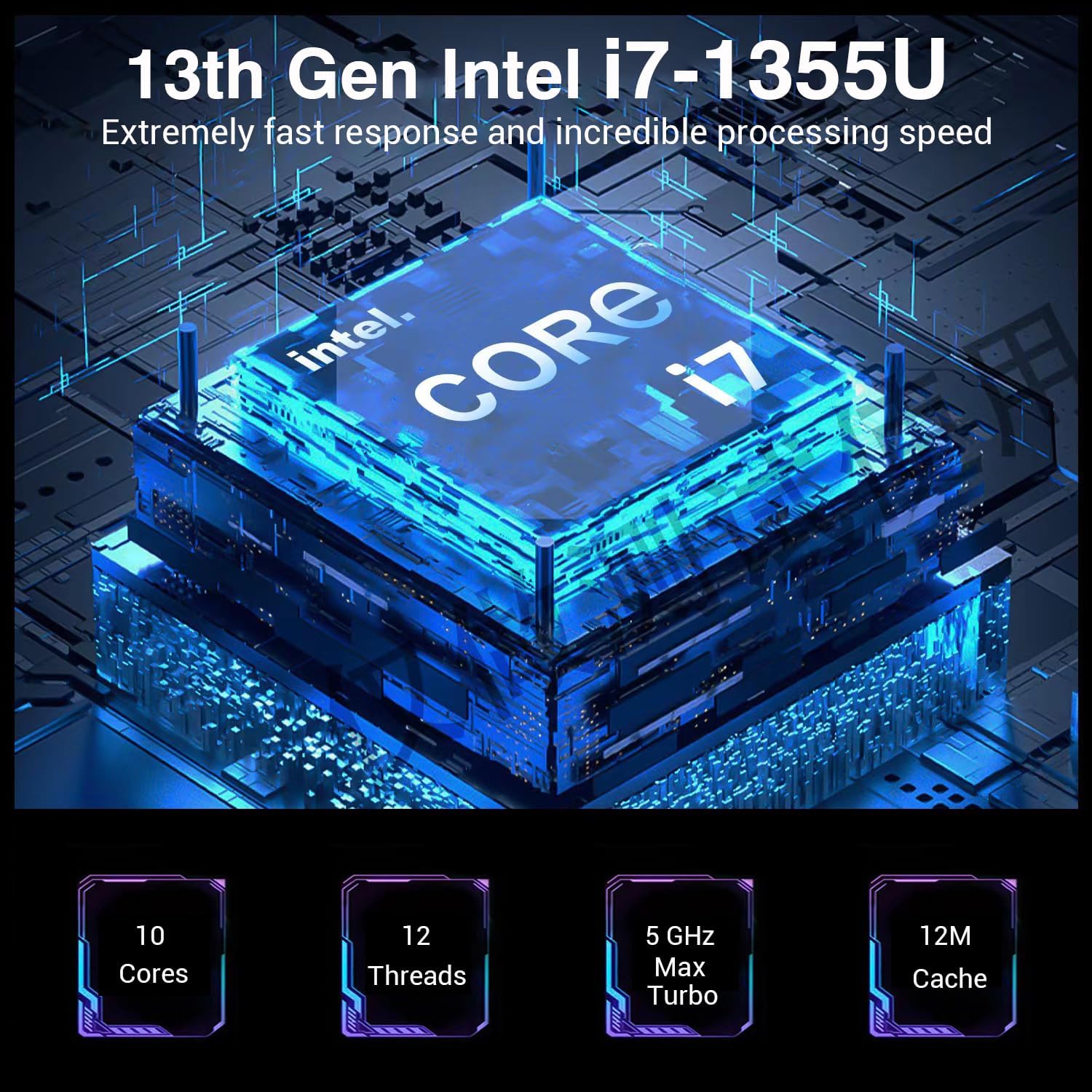 HP 17 Touchscreen Laptop Computer, 17.3' HD+ Touch Screen Business Laptop, Intel Core i7, 32GB RAM, 1TB SSD, Windows 11 Pro, 10-Key Backlit Keyboard