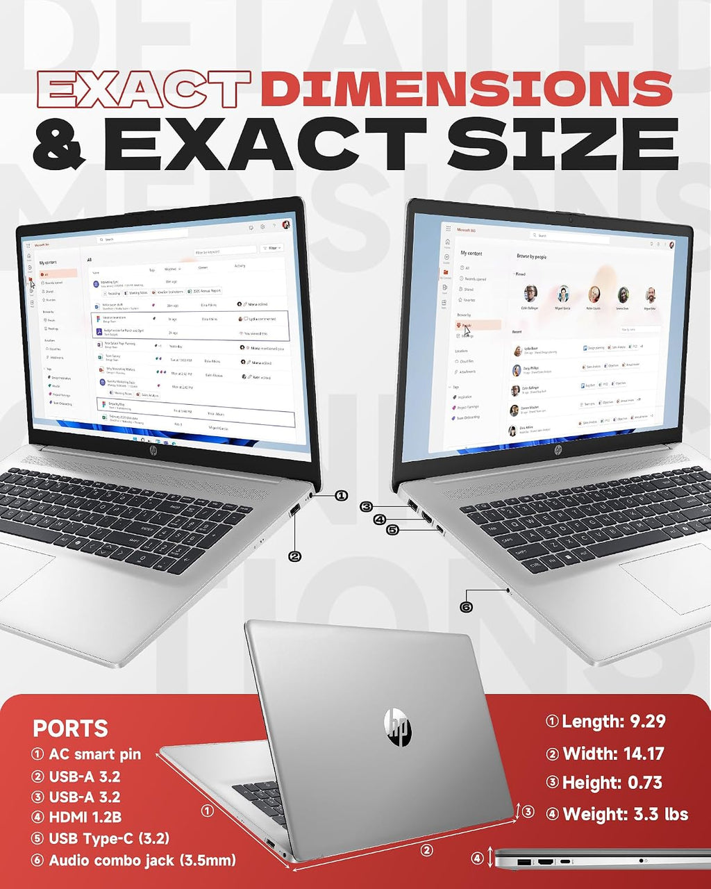 HP Laptop 250 G10, 13th Gen Intel i7-1355U (10-Core, Up to 5.0GHz), 15.6' FHD Display, 16GB RAM, 512GB SSD, Numeric Keypad, Webcam, Windows 11 Pro, WiFi 6, Bluetooth, for Business & Student