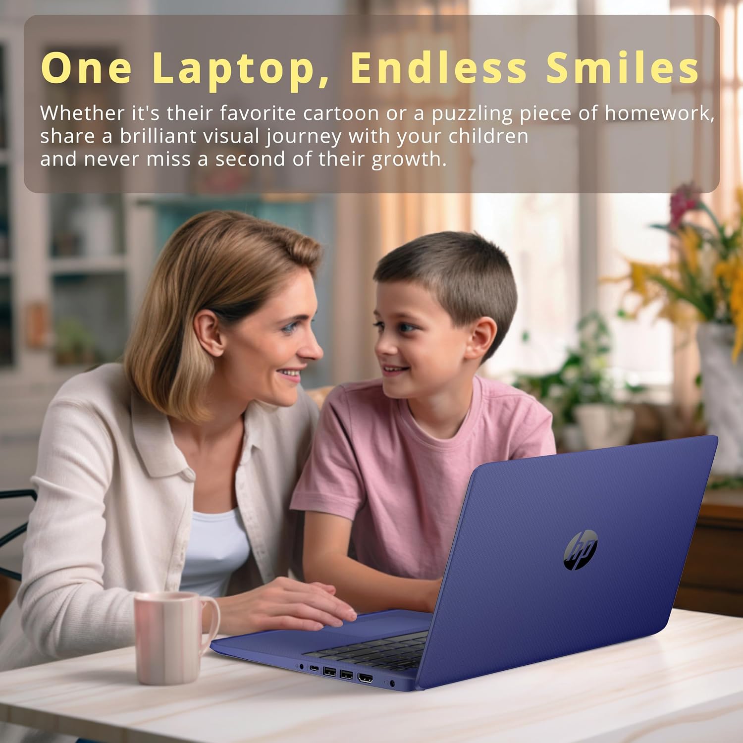 HP Stream 14' HD Lightweight Laptop, Intel Celeron N4120, 16GB RAM, 224GB Storage(64GB eMMC + 160GB Docking Station), Intel UHD Graphics, HD Webcam, 1 Year Office 365, WiFi, Bluetooth, Win 11s, Blue