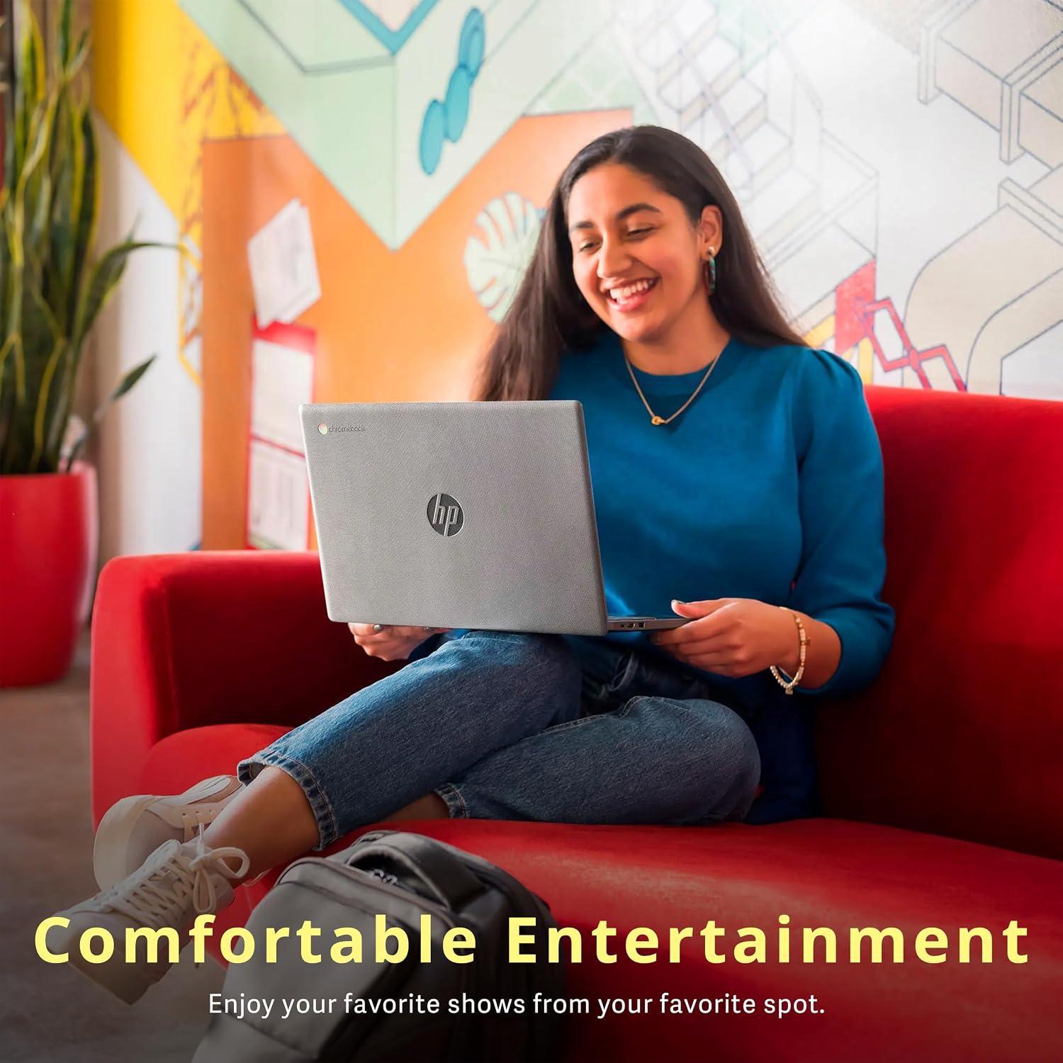 HP 14' HD Chromebook, Intel Celeron N4500, 4GB RAM, 64GB eMMC, Intel UHD Graphics, 720p Webcam, Wi-Fi 6, Fast Charge, Chrome OS, Gray (Renewed)