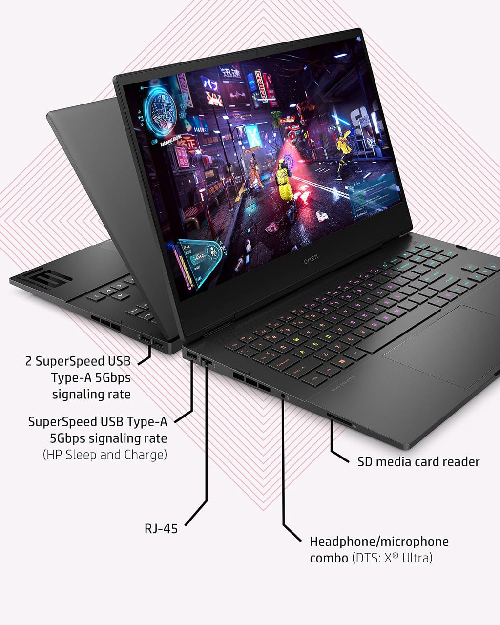 HP OMEN Laptop, Intel Core i7-12700H Processor, NVIDIA GeForce RTX 3060 Graphics, 16 GB RAM Memory, Windows 11 Home Operating System (16-b1010n, Shadow Black)
