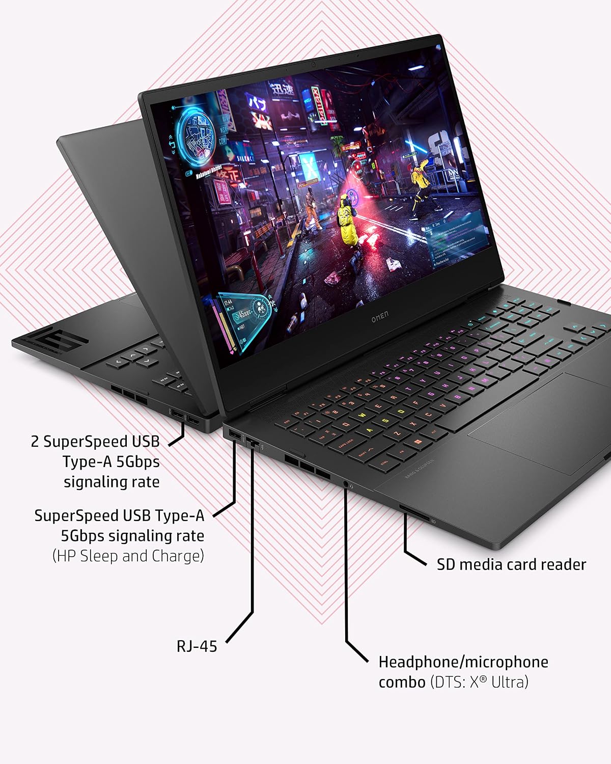 HP OMEN Laptop, Intel Core i7-12700H Processor, NVIDIA GeForce RTX 3060 Graphics, 16 GB RAM Memory, Windows 11 Home Operating System (16-b1010n, Shadow Black)