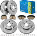 PHILTOP Front & Rear Brake Kit For 2006-2010 Pontiac G6, Brake Rotors Ceramic Brakes Pads Replacement : 11.65' inch Front, 10.63' inch Rear Rotor