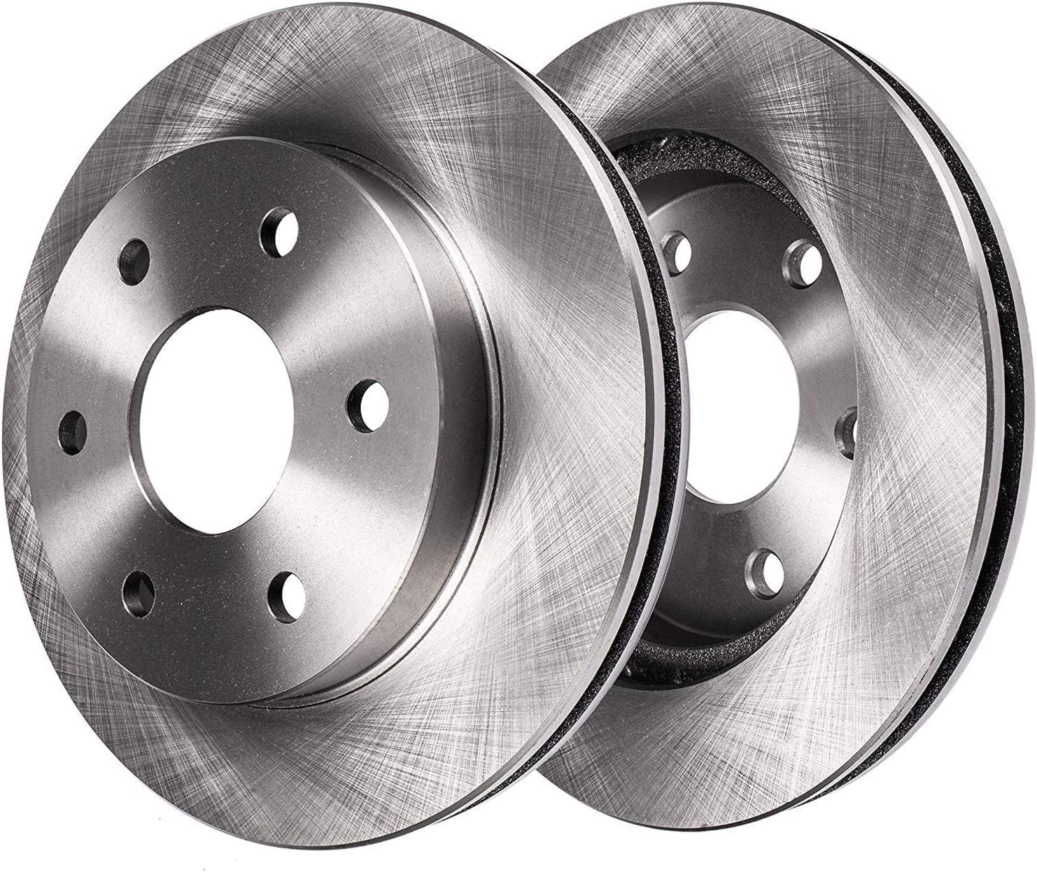 Detroit Axle - Rear Disc Rotors Brake Pads Left Caliper Replacement for 2004-2011 Ford F-150 2006-2008 Lincoln Mark LT - 5pc Set
