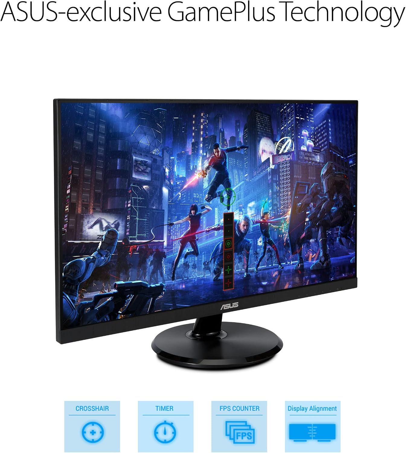 ASUS 27' 1080P Monitor (VA27DCP) - Full HD, IPS, 75Hz, USB-C 65W Power Delivery, Speakers, Adaptive-Sync/FreeSync, Eye Care, Low Blue Light, Flicker Free, VESA Mountable, Frameless, HDMI