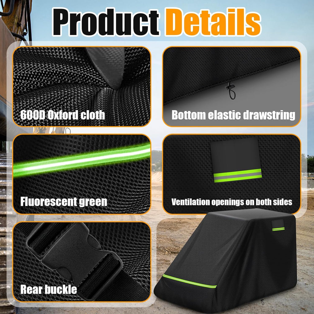 Skid Steer Loader Cover, Suitable for Bobcat Z2/650, Kubota SSV/SVL65/75, 600D Oxford Cloth Loader Cover, Waterproof, Windproof, UV Resistant