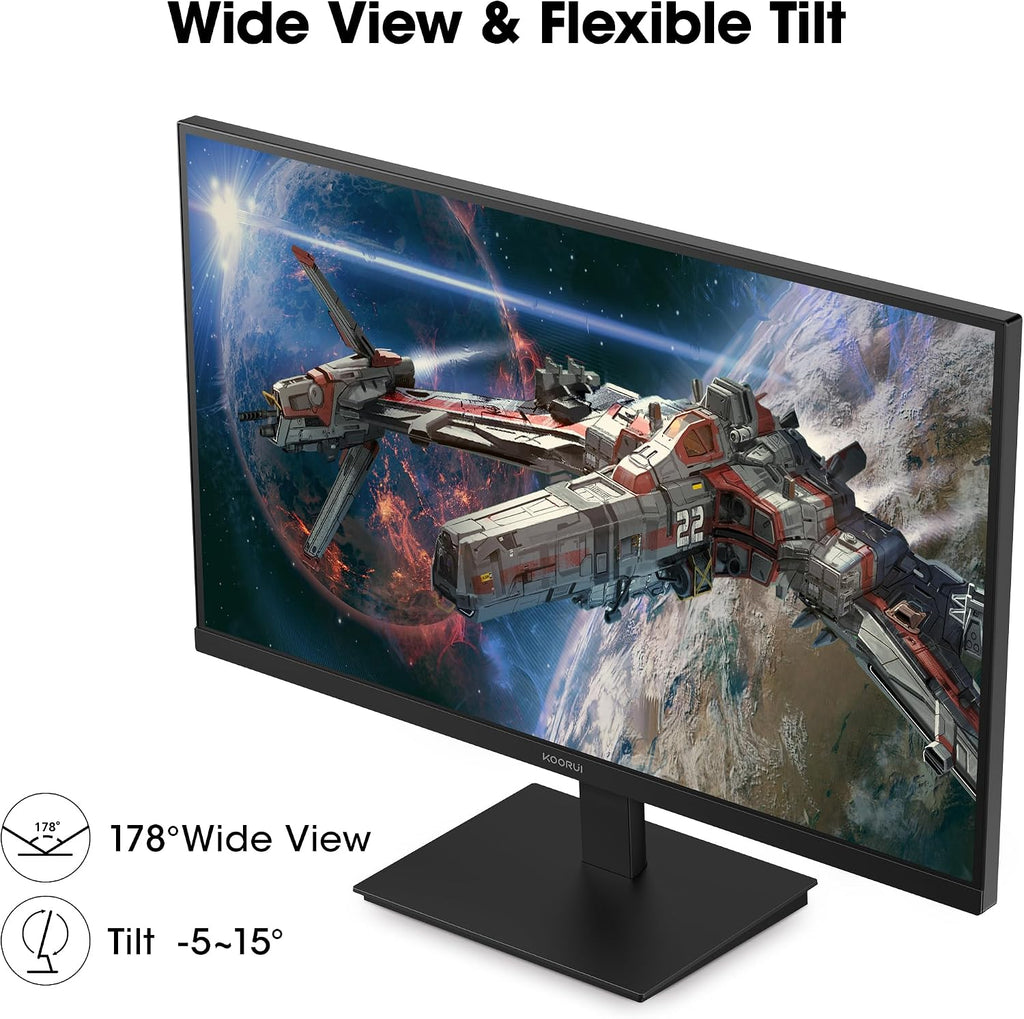 KOORUI 27' FHD 1080P Gaming Monitor, 144Hz Computer Monitor, New, E2711K
