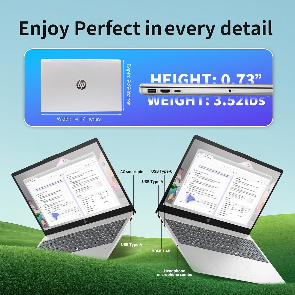 HP Flagship Touchscreen Laptop for Business - 15.6' FHD IPS Touchscreen • Intel 10-Core i7 1355U • Intel Iris Xe Graphics • Windows 11 Pro • Copilot+ PC • Wi-Fi 6 • Bluetooth • 32GB RAM + 2TB SSD