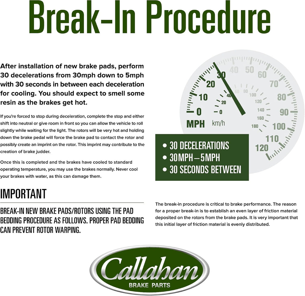 Callahan Brake Parts Kit for Ford F-150 2000-03 Ford F-150 Heritage 2004 Ford F-250 97-99 Ford F-250 HD 1997 Front Replacement Brake Rotors Ceramic Brake Pads Calipers CLHCCO112808