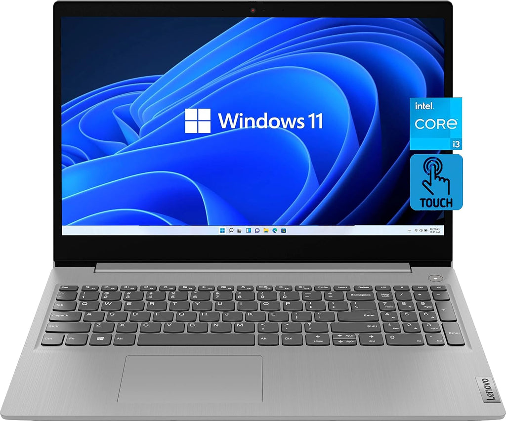 Lenovo 2022 ideapad 3 Laptop, 15.6 Inch Touch Screen, Intel Core i3-1115G4 Processor, 12GB RAM, 512GB SSD, WiFi 6, Webcam, Card Reader, Windows 11 Home, Bundle with JAWFOAL