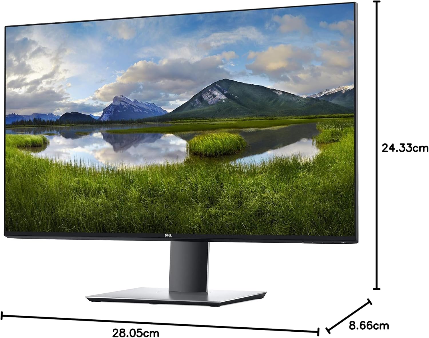 Dell U-Series 32-Inch 4K UHD 2160p Screen LED-Lit Monitor (U3219Q), Black