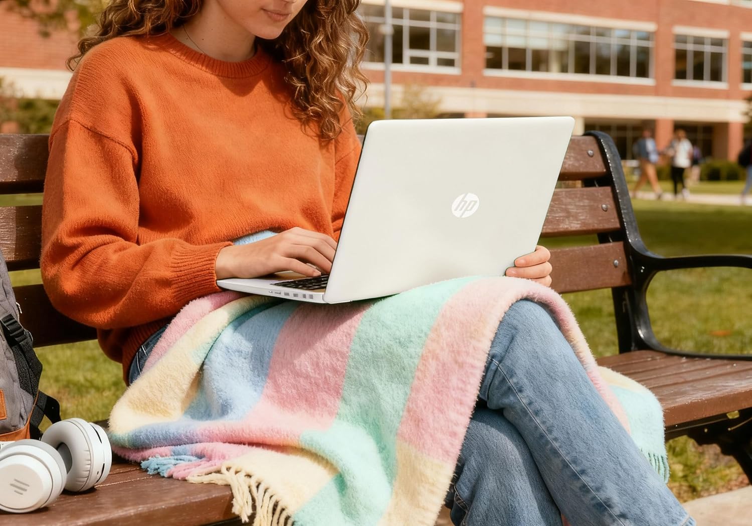 HP 14' Laptop, Intel Dual-Core CPU, 16GB RAM, 256GB SSD, Soft White Finish, HD Display, Windows 11, Microsoft 365 Web Apps with 1TB OneDrive