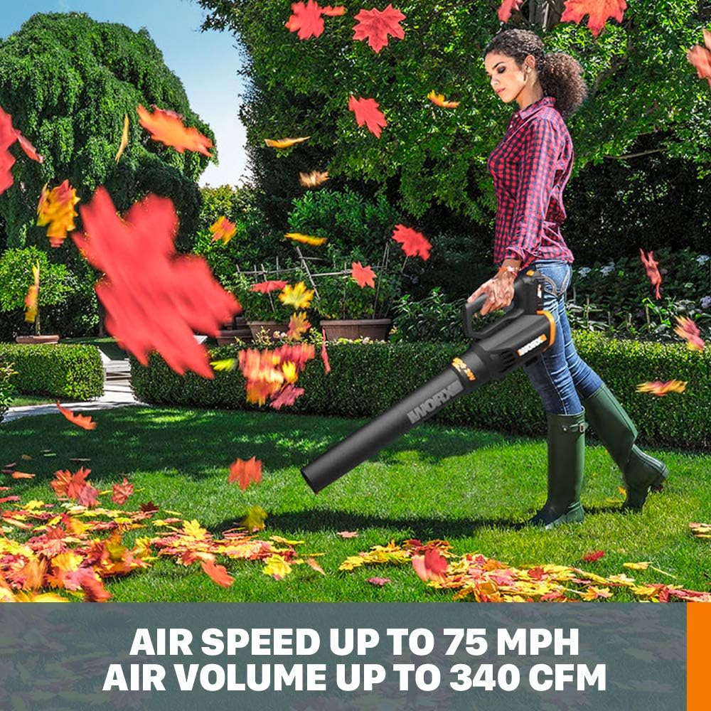 WORX 20V & 40V Cordless Lawn Care Bundle with String Trimmer, Leaf Blower & Self-Propelled Mower