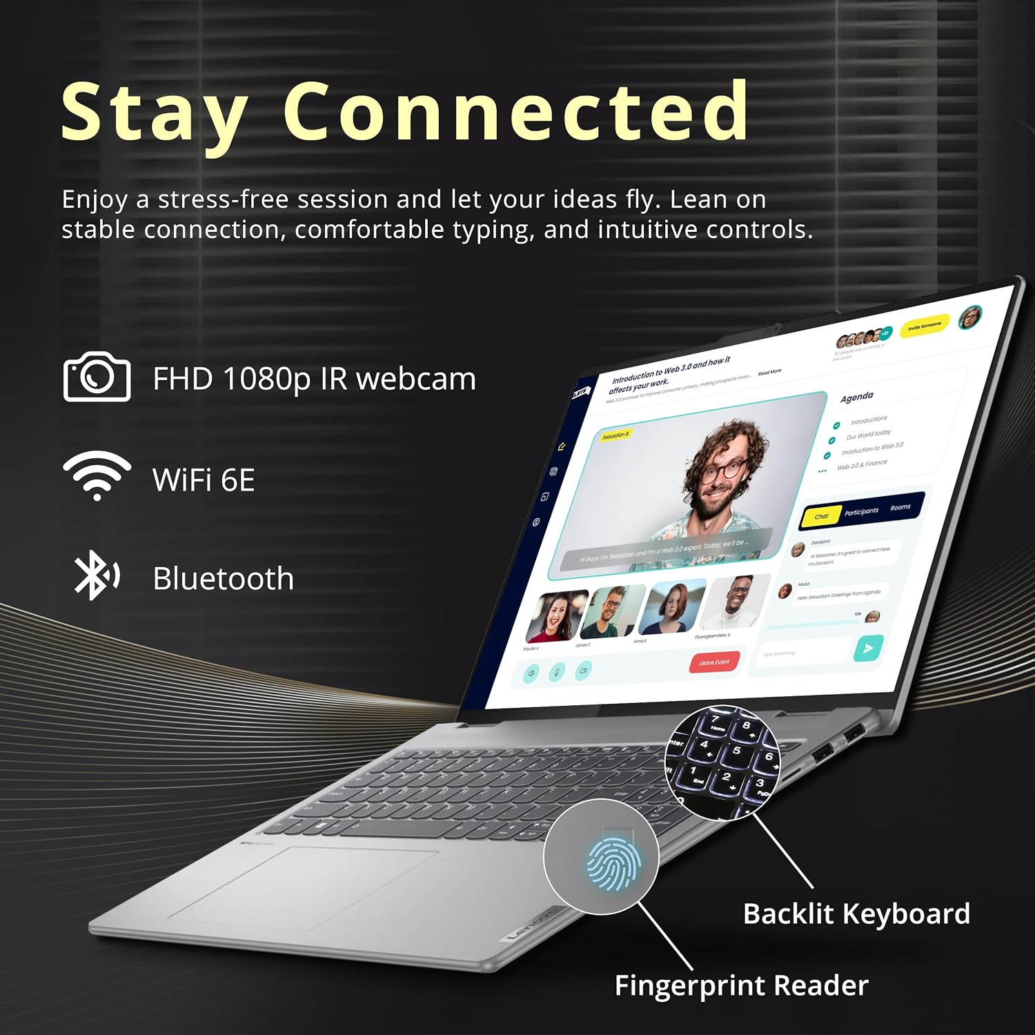Lenovo Yoga 7 2-in-1 16' 2K Touchscreen Laptop, AMD Ryzen 7 8840HS, 16GB LPDDR5X, 1.5TB Storage (512GB SSD+1TB Docking Station Set), Backlit Keyboard, Fingerprint, Copilot, FHD Webcam, Win 11, Grey