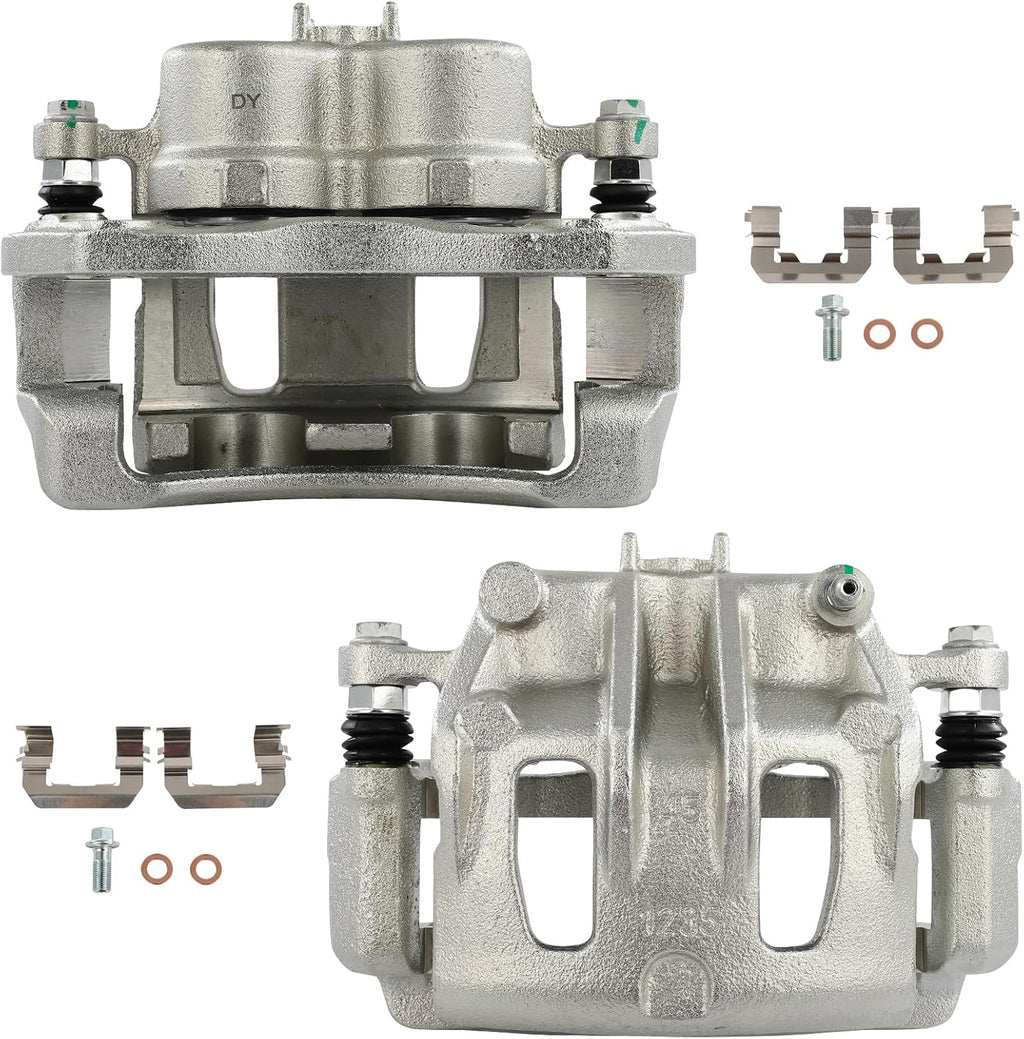 AUTOMUTO Front Left & Right 19B3211 19B3210 Disc Brake Calipers Assembly With Bracket Fit For 2007-2009 2013-2016 for Hyundai for Santa Fe,2013-2016 for Hyundai for Santa Fe XL [2PCS]