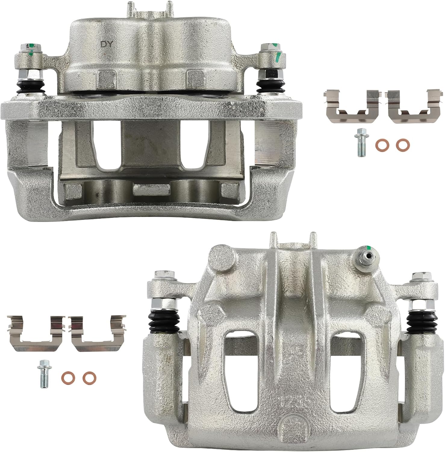 AUTOMUTO Front Left & Right 19B3211 19B3210 Disc Brake Calipers Assembly With Bracket Fit For 2007-2009 2013-2016 for Hyundai for Santa Fe,2013-2016 for Hyundai for Santa Fe XL [2PCS]