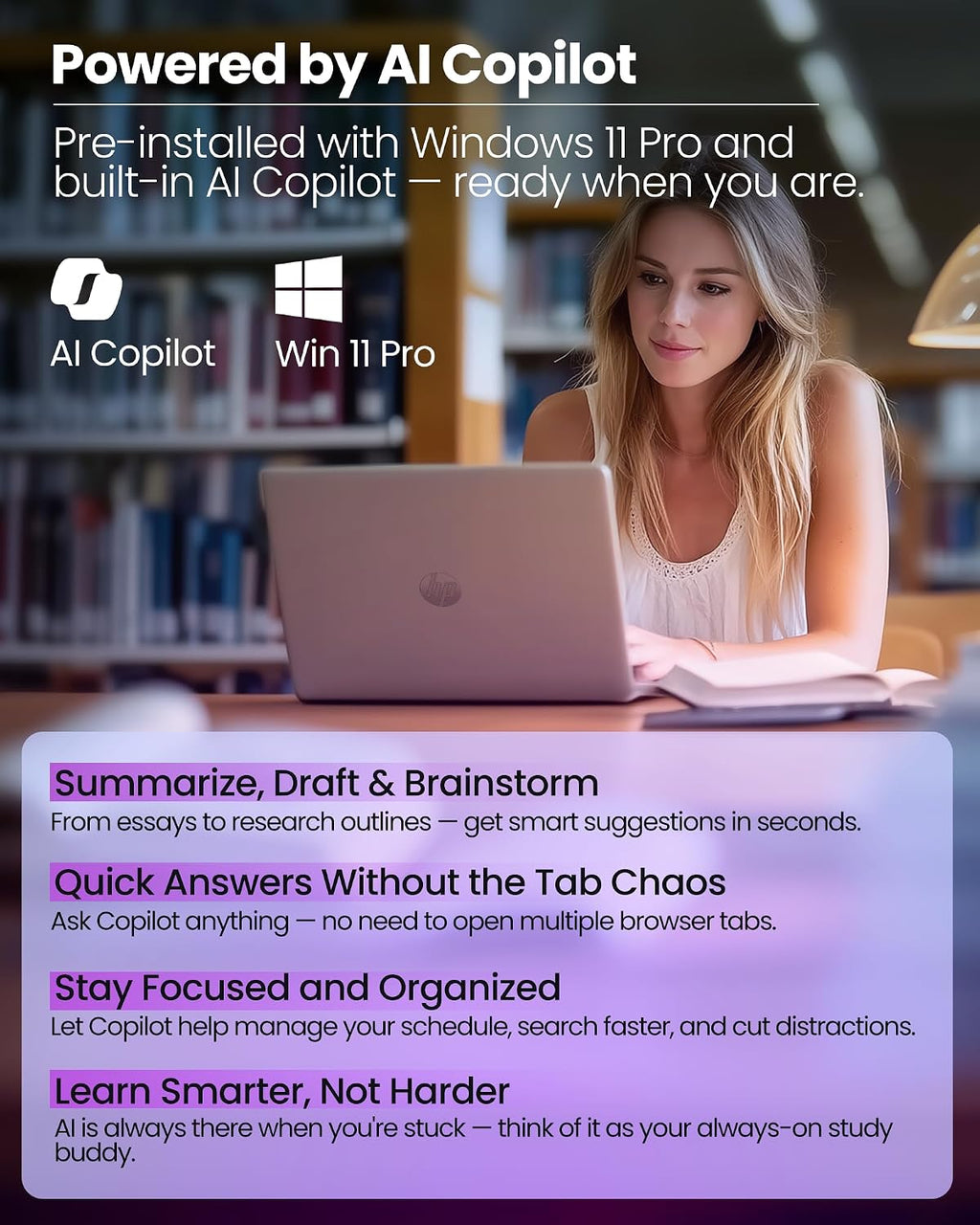 HP 14 Inch Student Laptop 2026 Ultra Light, Intel N150(Beats N4120), 16GB RAM, 384GB Storage(128GB UFS+256GB MSD),1 Year Microsoft 365, Wins 11 Pro, Copilot Key, Patented KB Kit, Willow Green