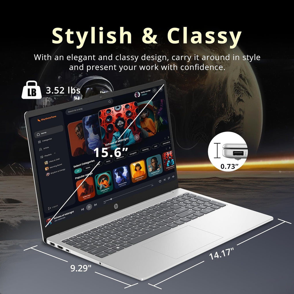 HP Pavilion 15.6' HD Touchscreen Laptop, Intel i5-1235U, Intel Iris Xe Graphics, 16GB RAM, 1.16TB Storage(1TB SSD + 160GB Docking Station Set), 720p Webcam, Num Pad, Wi-Fi 6E, Win 11 Pro, Silver