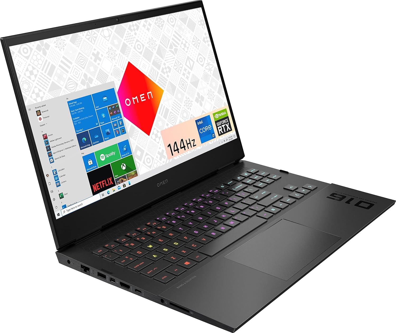 HP OMEN - 16.1' Gaming Laptop - Intel Core i7 - 16GB Memory - NVIDIA GeForce RTX 3060 - 512GB SSD - Shadow Black