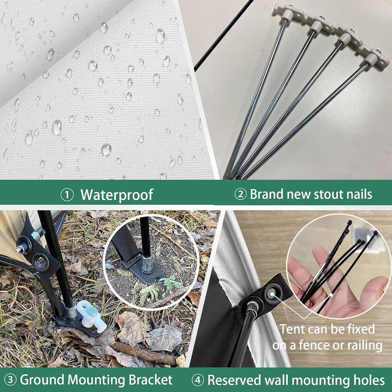 Bike Tent Hanging 2 in 1 Bicycle Covers Outdoor Storage Waterproof for Patio Furniture, Bicycle, Motorcycle Lawn Mower Shed Bike Storage,Black