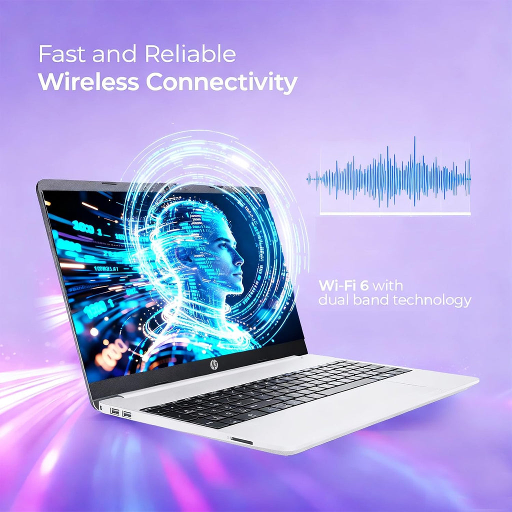 HP 255 G9 Business and Student Laptop | 15.6' FHD Display | Intel Dual Core Processor Series | Copilot AI-Ready | 16GB RAM | 512GB SSD | SD Card Reader | Long Battery | Wi-Fi 6 | Windows 11 Pro
