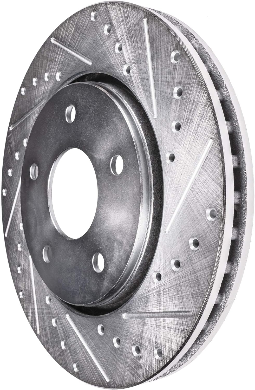 Detroit Axle - Rear Brake Kit for 2011-2016 BMW 535i xDrive 528i, 2014-2016 535d xDrive 2012-2016 ActiveHybrid 5 Drilled Slotted Disc Brake Rotors Ceramic Brakes Pads Replacement : 12.99' inch Rotor