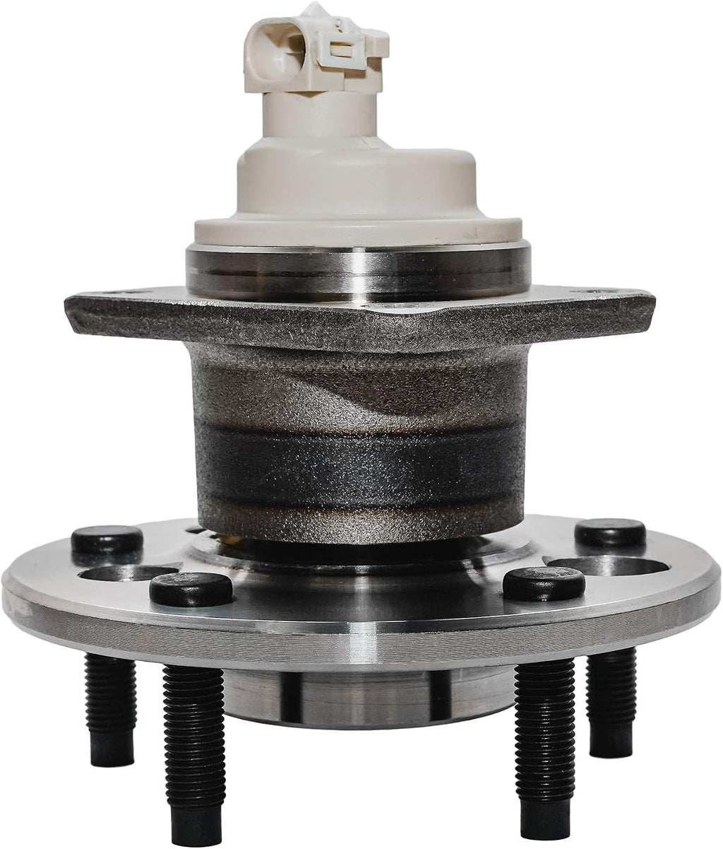 Detroit Axle - 2WD REAR Wheel Bearing Hub Assemblies + Brakade Kit Rotors w/Ceramic Pads w/Hardware for 2005 Saturn Relay Chevy Uplander Buick Terraza Pontiac Montana - 8pc Set