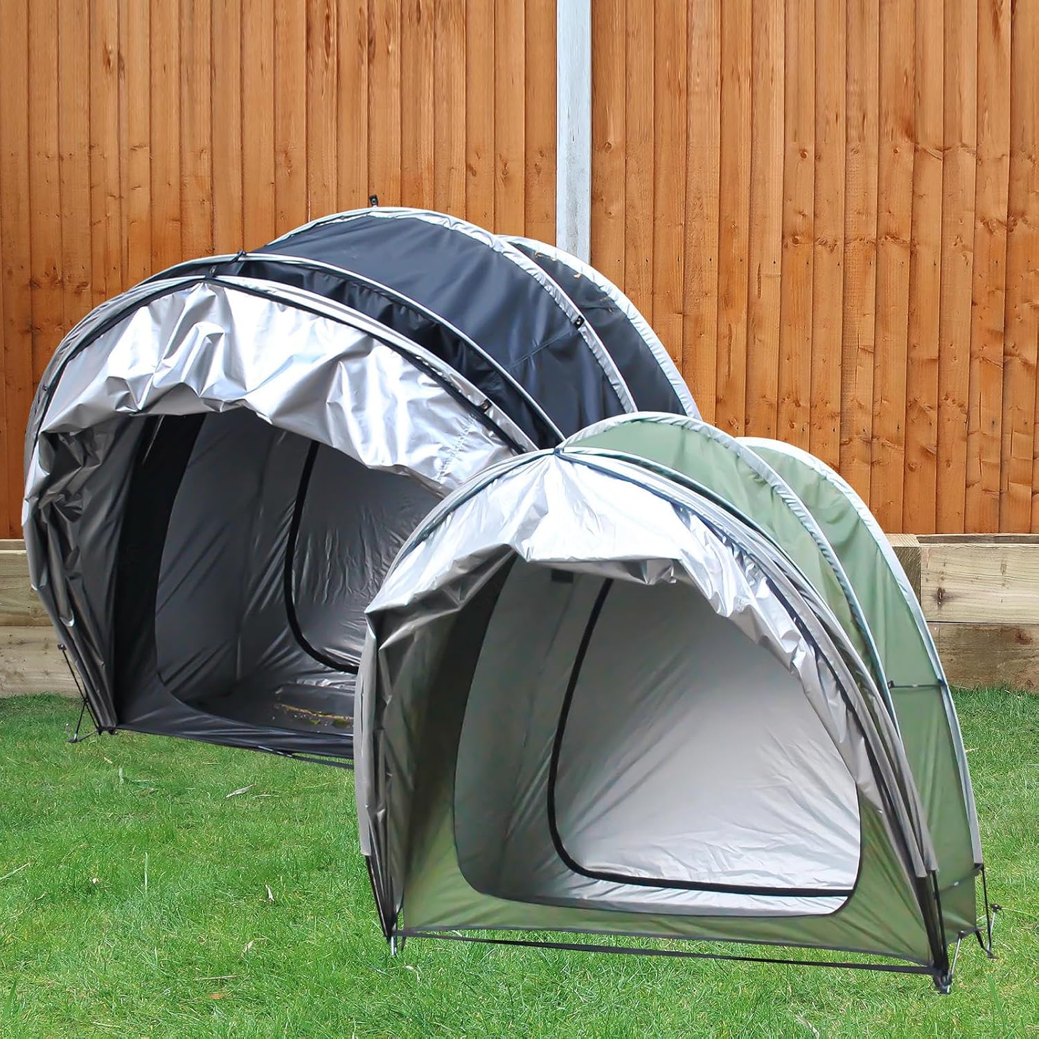 Bike Cover Bike Storage Hanging 2 in 1 Outside Storage Sheds for Patio Furniture, Bicycle, Motorcycle Lawn Mower Shed Bike Storage,Green(Green)
