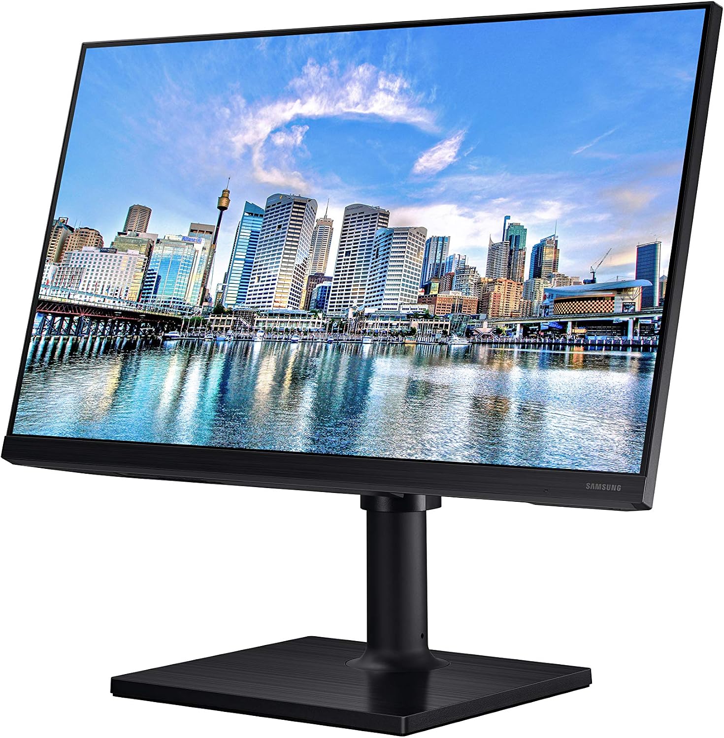 Samsung FT45 Series 24-Inch FHD 1080p Computer Monitor, 75Hz, IPS Panel, HDMI, USB Hub, Height Adjustable Stand, 3 Yr WRNTY (LF24T452FQNXGO)