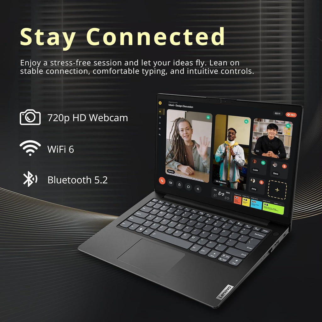 Lenovo V14 14' FHD Business Laptop, Intel i7-13620H, 24GB DDR4 RAM, 1.16TB Storage(1TB SSD+160GB Docking Station Set), Intel UHD Graphics, Wi-Fi 6, 720p HD Camera, Win 11 Pro, Black