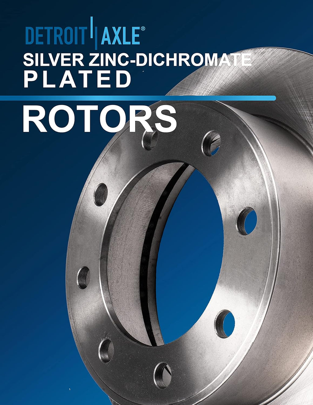 Detroit Axle - Brake Rotors for 2011-2025 Chevy GMC Silverado Sierra 2500 3500 HD 2016-2019 Chevy Suburban 3500 HD, Disc Brake Rotors Replacement : 13.98' inch Front / 14.17' inch Rear Rotor
