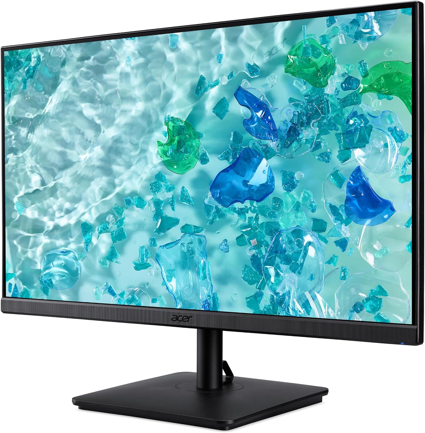 acer 27' FHD IPS Monitor with 4ms Response Time, Anti Glare, VESA Mount (100mm), HDMI, VGA & Dockztorm USB Port Expander, Black Color