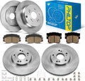 PHILTOP Front & Rear Brake Kit For 2005 2006 Honda CR-V, Brake Rotors Ceramic Brakes Pads Replacement : 11.79' inch Front, 11.99' inch Rear Rotor