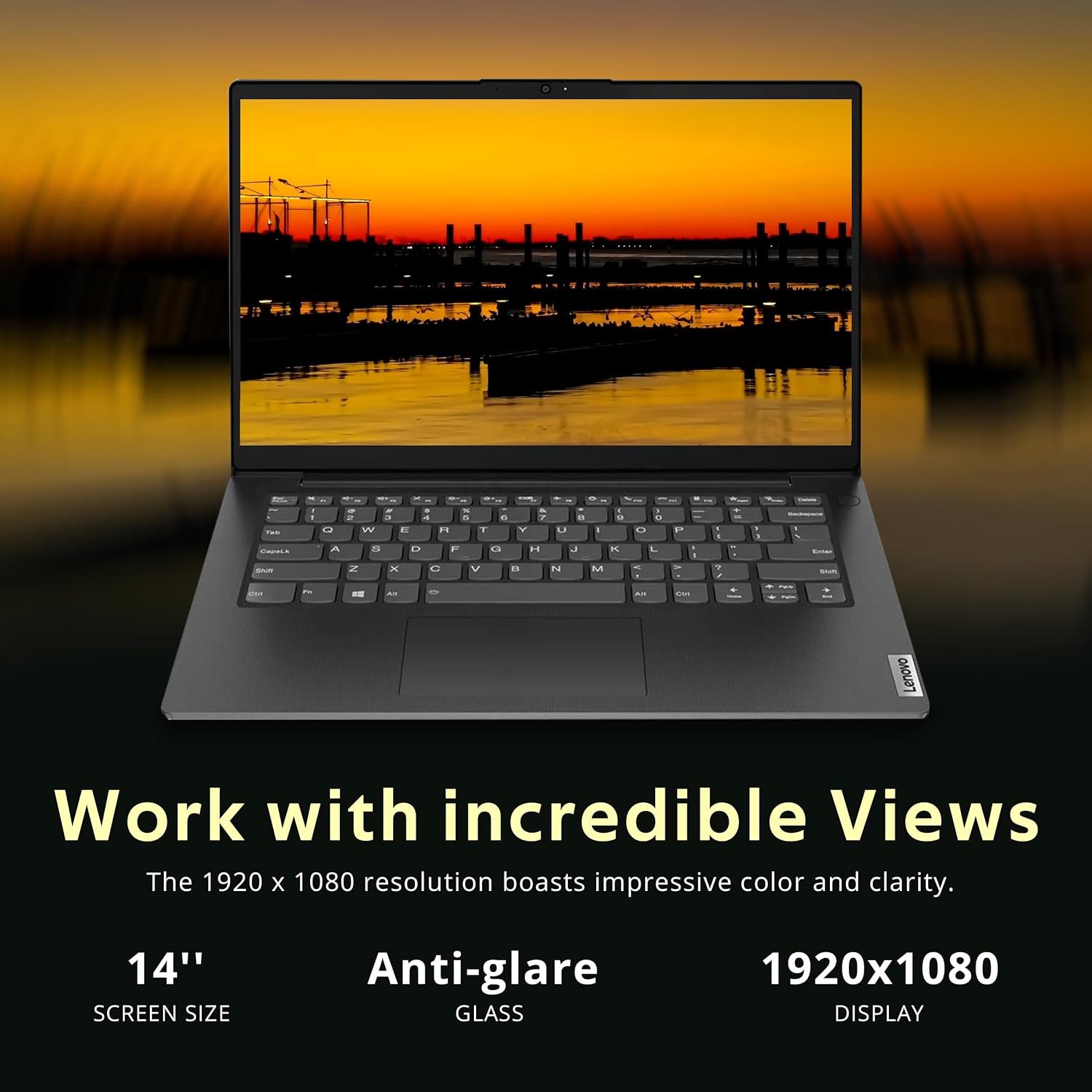 Lenovo V14 14' FHD Business Laptop, Intel i7-13620H, 16GB DDR4 RAM, 2TB Storage(1TB SSD+1TB Docking Station Set), ‎Intel UHD Graphics, Wi-Fi 6, 720p HD Camera, Win 11, Black