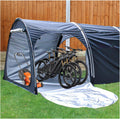 Bike Cover Bicycle Tent Can Be Spliced Outside Storage Sheds with Double Doors for 2-5 Bikes Lawn Mower Storage,Black(Black)