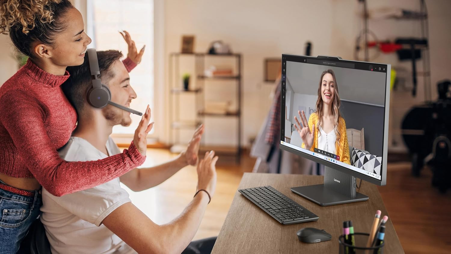 Lenovo ThinkCentre All-in-One Desktop Computer, 27' FHD Touchscreen, 10-core Intel Core i7-13620H Processor, 32GB DDR5, 1TB SSD, Wi-Fi 6, USB-C, HDMI in&Out, Wired KB&Mouse, Windows 11 Pro