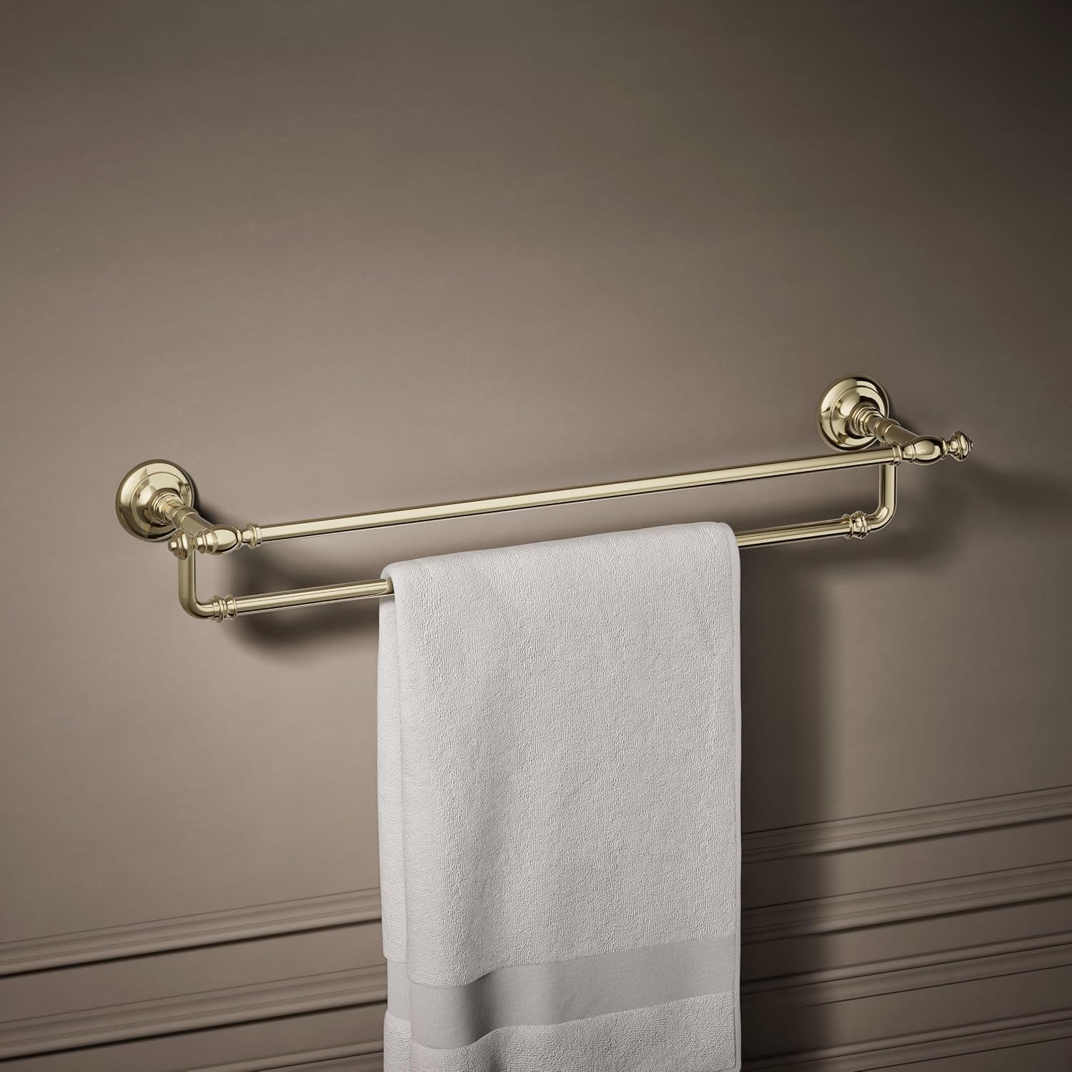 Kohler 72570-AF Artifacts® 24' Double Towel bar, Vibrant French Gold